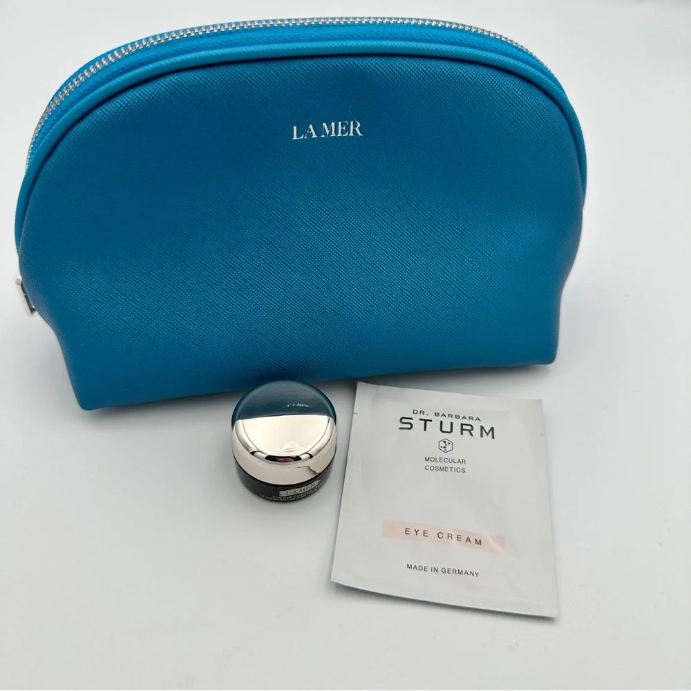 La Mer Cosmetic Bag Travel Pouch Case with Samples Beauty‎ Luxury Vacation Skin